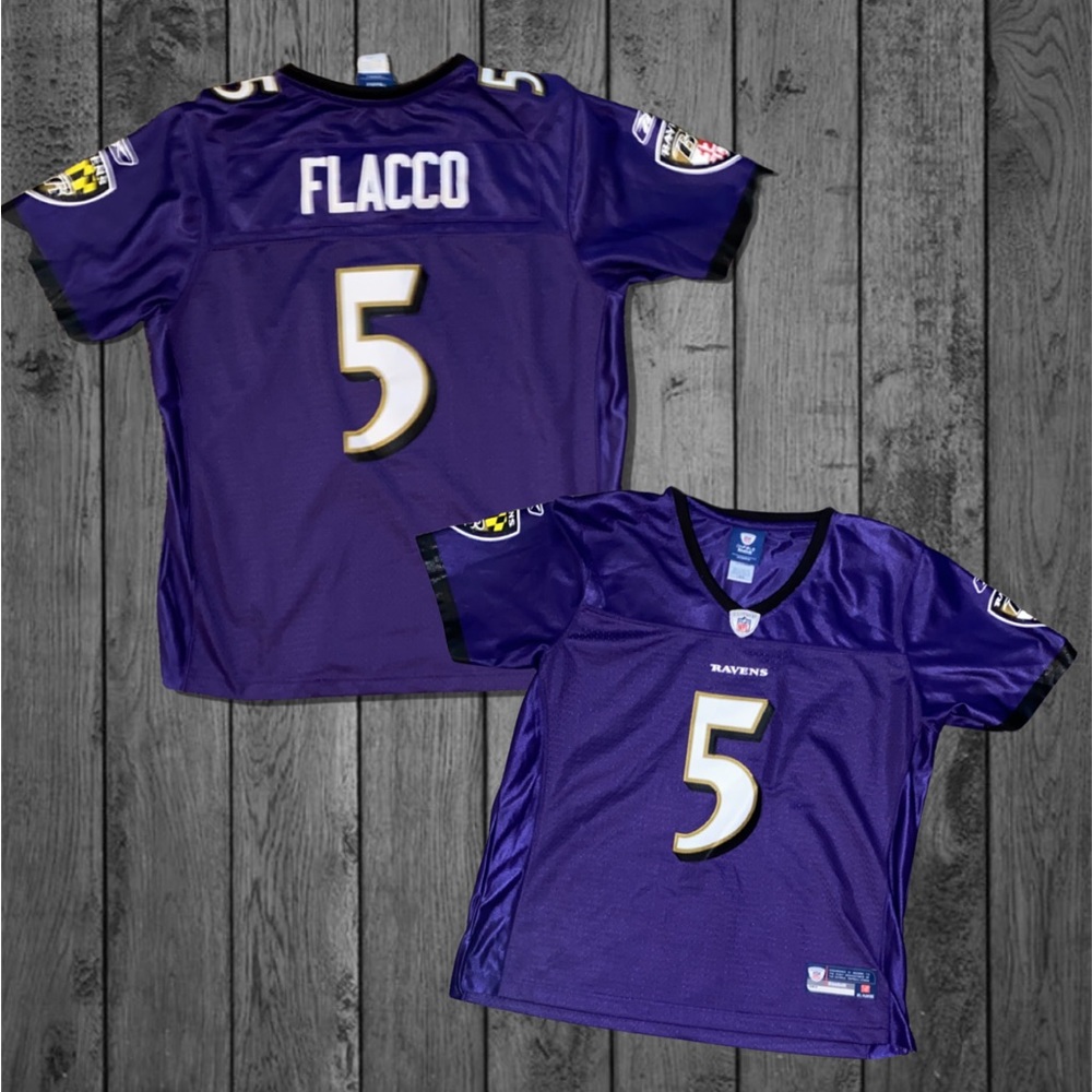 Women’s Authentic on field Baltimore Ravens Joe Flacco jersey #5